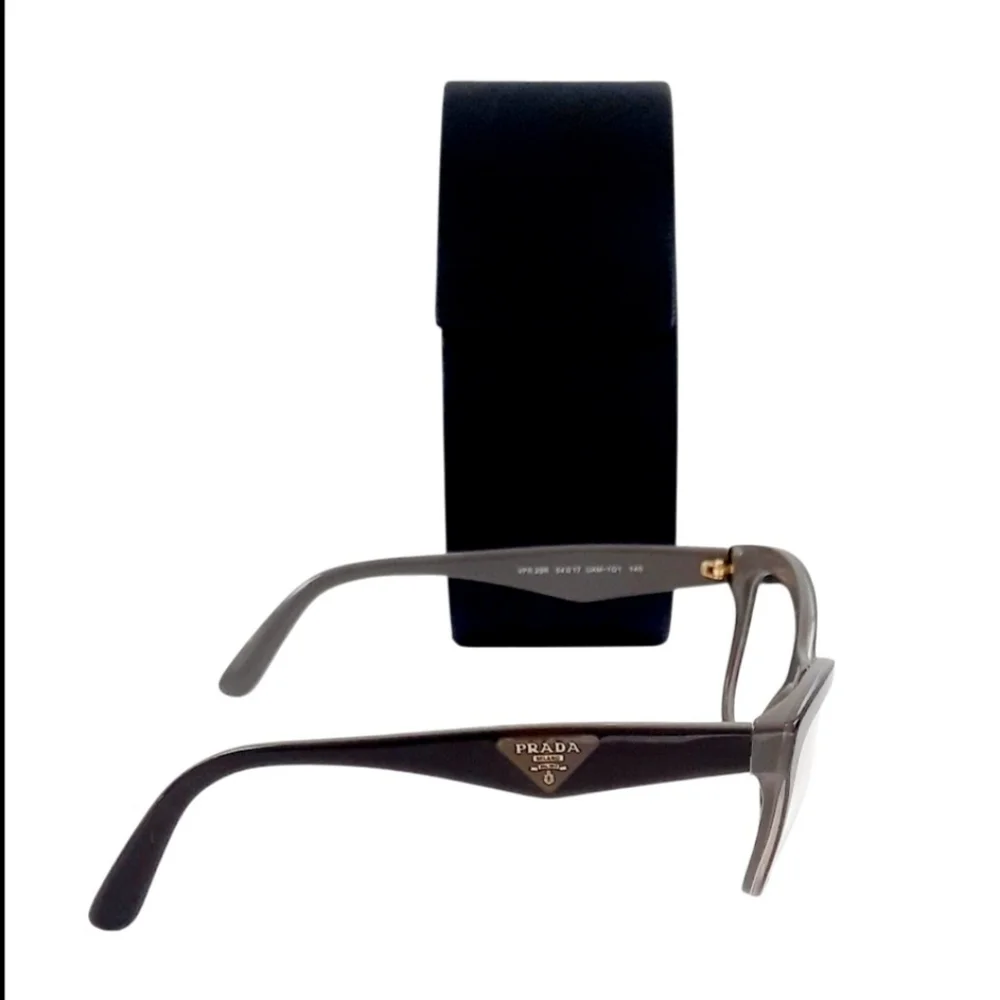 PRADA VPR29R Eyeglasses Frames Brown, 54-17-140- Made In Italy